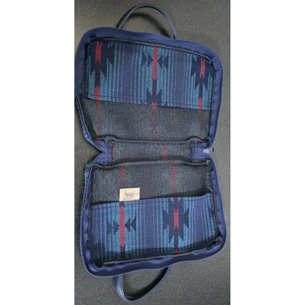 Vintage Gregg Original Designs Bible Cover‎ Case Tapestry USA Teal Western Aztec